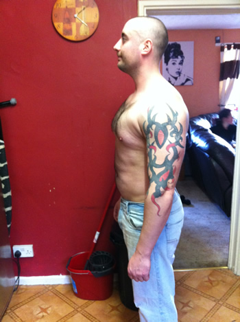 Drat, nothing lost off belly. Damn being ill!